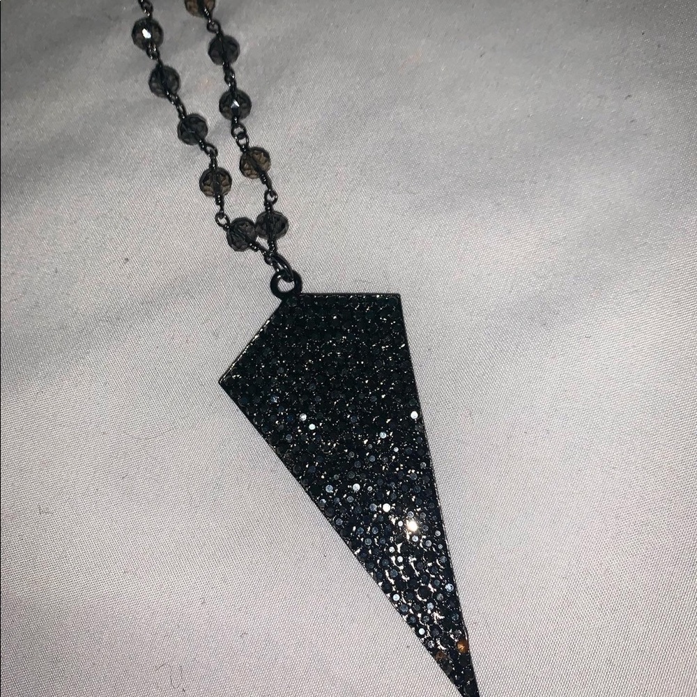 Raw and Rebellious Black Beaded Necklace